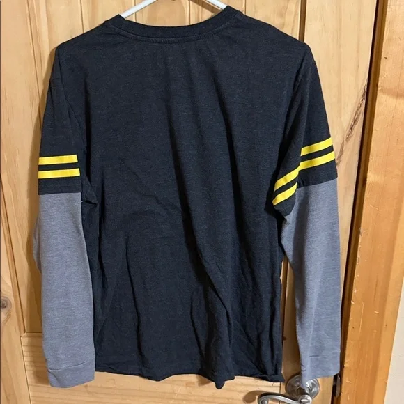 Batman Kids Long Sleeve Shirt - Black and Gray - Picture 3 of 3